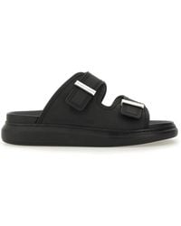 McQueen - "Hybrid Double Buckle" Sandal - Lyst