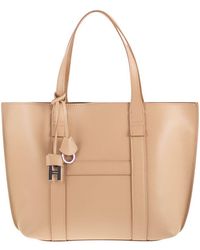 Hogan - Small Script Shopping Bag - Lyst