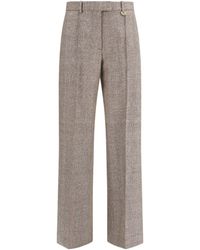 Burberry - Tailored Linen And Wool-Blend Pants - Lyst