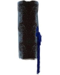 Ferragamo - Salvatore Printed Silk Dress - Lyst