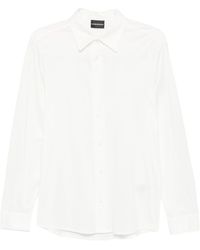 Emporio Armani - Cotton Blend Shirt - Lyst