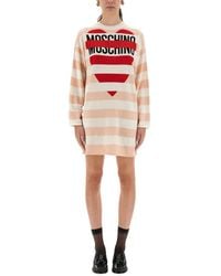 Moschino - Wool Mini Dress - Lyst