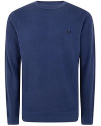 Fred Perry - Pique Stitch Jumper - Lyst