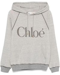 Chloé - Logo Classic Hoodie - Lyst