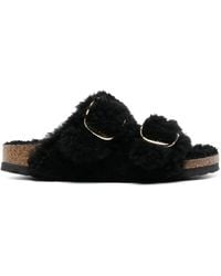 Birkenstock - Arizona Big Buckle Shearling Teddy, Fur - Lyst