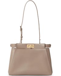 Fendi - Small My Peekaboo Leather Shoulder Bag - Lyst