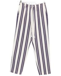 forte_forte - Striped Drawstring Trousers - Lyst