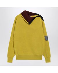 Loewe - Wool Sweater With Zip Detail - Lyst