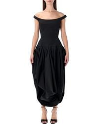 Magda Butrym - Draped Off-Shoulder Gown - Lyst