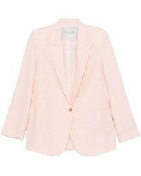 forte_forte - Linen Single-Breasted Jacket - Lyst