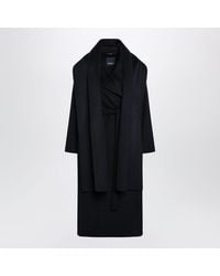 Max Mara - Max Mara S Dark Wool And Cashmere Dressing Gown Coat - Lyst