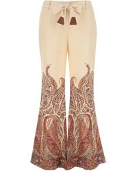 Zimmermann - Paisley-Print Trousers - Lyst