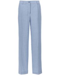 P.A.R.O.S.H. - Straight-Leg Pants With Pence Detailing - Lyst
