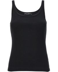 Dolce & Gabbana - Dolce & Gabbana Ribbed Tank Top - Lyst