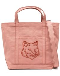 Maison Kitsuné - Fox Head Small Shopper Bag - Lyst