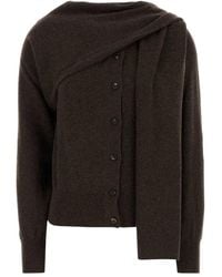 Ferragamo - Asymmetric Button-Up Cardigan - Lyst