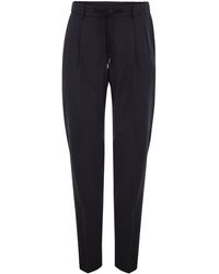 Peserico - Tailored Stretch Wool-Blend Jogger Trousers - Lyst