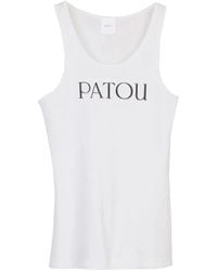 Patou - Logo Print Tank Top - Lyst