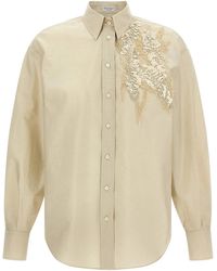 Brunello Cucinelli - Cotton Blouse - Lyst