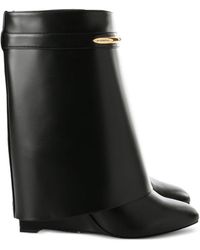 Givenchy - Shark 95 Leather Ankle Boots - Lyst