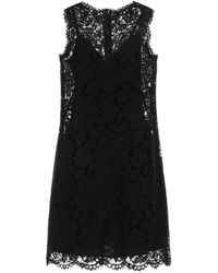 Dolce & Gabbana - Dolce & Gabbana Abito Corto Pizzo - Lyst