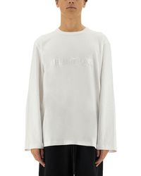Helmut Lang - Long-Sleeve T-Shirt With Logo - Lyst
