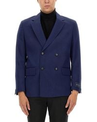 BOSS - Double-Breasted Jacket - Lyst