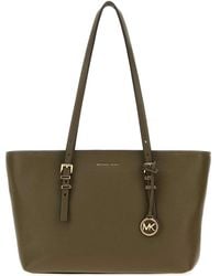 MICHAEL Michael Kors - Medium Quinn Leather Shopping Handbag - Lyst