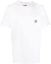 Carhartt - Cotton Logo Patch T-Shirt - Lyst