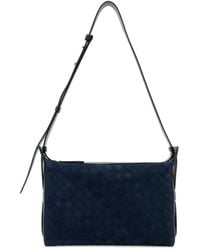 Bottega Veneta - Suede Tribeca Handle Crossbody Bag - Lyst