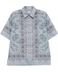 Etro - Cotton Easy Short Sleeve Shirt - Lyst