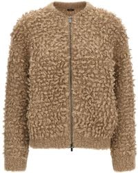 Peserico - Lurex Bouclé Bomber Jacket - Lyst