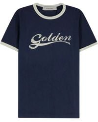 Golden Goose - Cotton Tshirt With Vintage Logo Print - Lyst