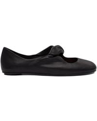 McQueen - Twist Detailing Ballet Flats - Lyst