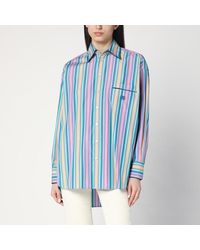 Etro - Multi-Coloured Striped Cotton Shirt - Lyst