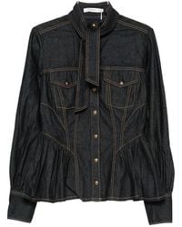 Zimmermann - Denim Cotton Shirt - Lyst