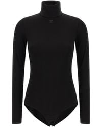 Courreges - 'Jersey Mockneck' Bodysuit - Lyst