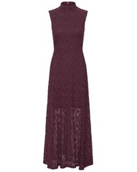 ROTATE BIRGER CHRISTENSEN - Lace Maxi Flared Dress - Lyst