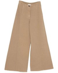 forte_forte - Cotton Wide-Leg Trousers - Lyst