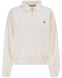 Polo Ralph Lauren - Half-Zip Collared Sweatshirt - Lyst