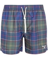 Barbour - Staple Tartan Swim Shorts - Lyst