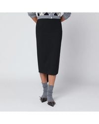 THE LATEST - Thelatest Cotton Midi Skirt - Lyst