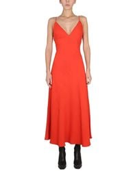 Stella McCartney - Maxi V-Neck Dress - Lyst