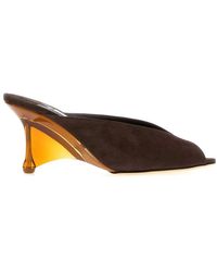 Jimmy Choo - Solid Open Toe Heel - Lyst