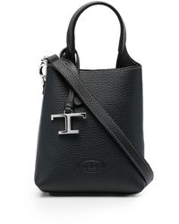 Tod's - Timeless Logo Plaque Mini Tote Handbag - Lyst