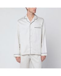 Tekla - And Striped Pyjama Shirt - Lyst