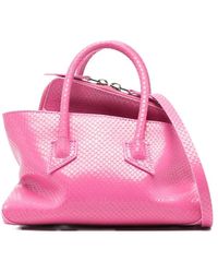 The Attico - La Passeggiata Mini Leather Shoulder Bag - Lyst