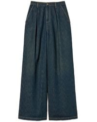 Twinset - Wide Pleated Jeans - Lyst