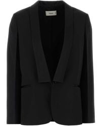 Fendi - Wool Grain-Texture Blazer With Cupro Lining - Lyst