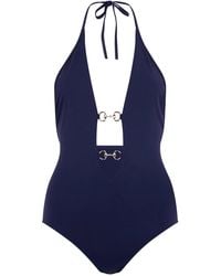 Gucci - Swimsuit With Horsebit Details - Lyst